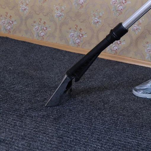 Extraction nozzle on a dark carpet