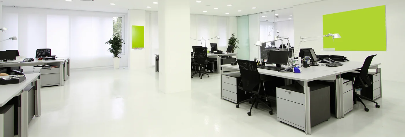Office with desks and chairs