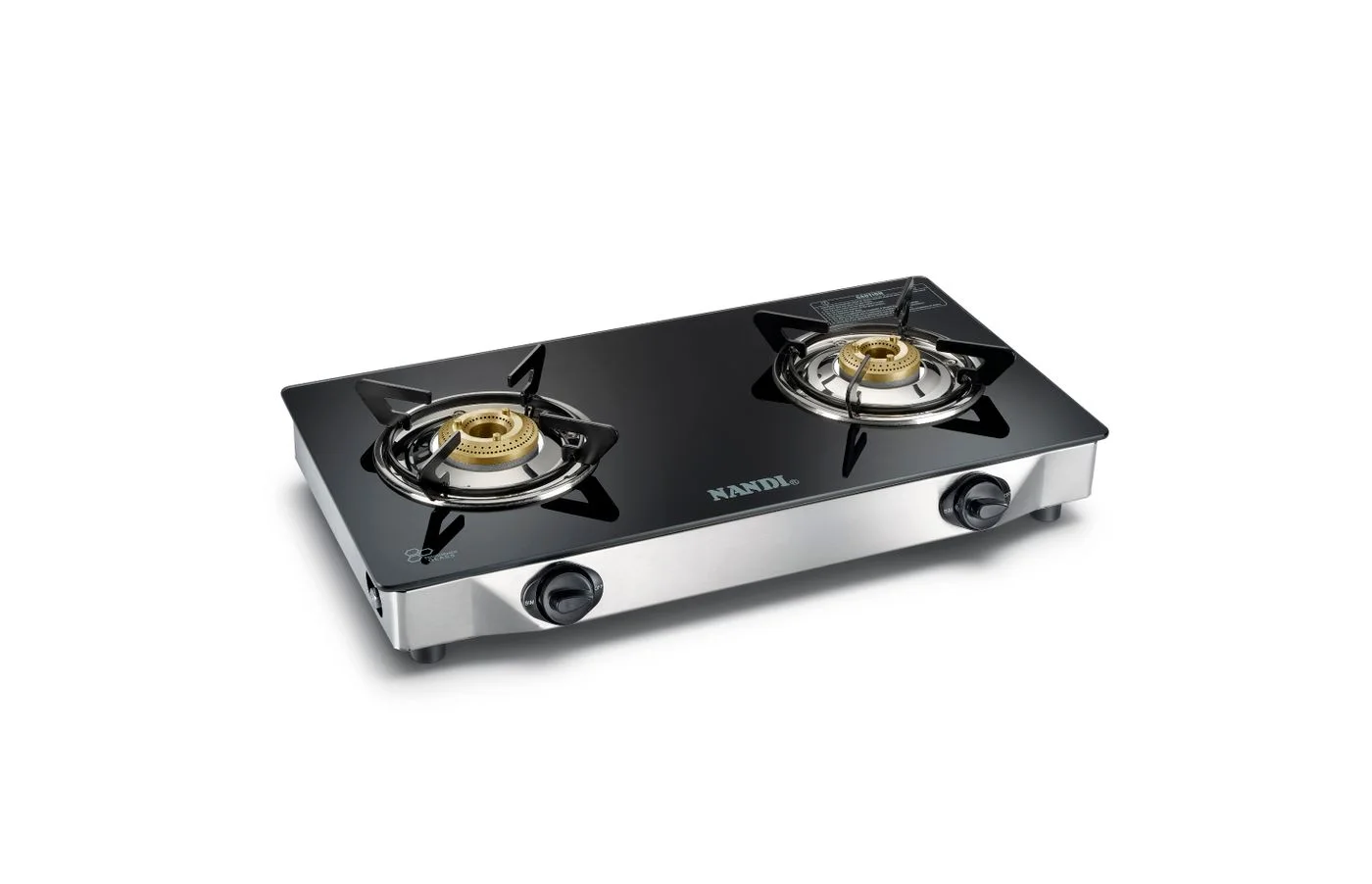 Gas hob with two burners